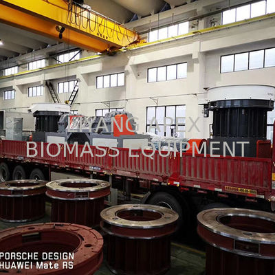 تجهیزات ساخت گلوله چوبی کاغذ لجن 30 تن / ساعت دستگاه گلوله Rdf برای ساخت گلوله زباله